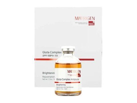 Matrigen, Gluta Complex Ampoule, Протипігментний, освітлюючий та антиоксидантний мезококтейль з арбутином, ніацинамідом та глутатіоном , 50 ml