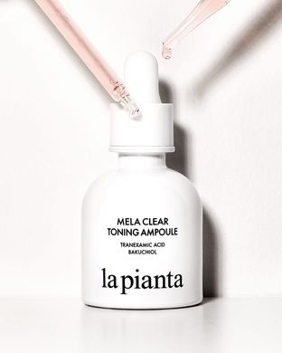 La Pianta, Освітлююча та омолоджуюча сироватка MELA CLEAR TONING AMPOULE, 30 мл