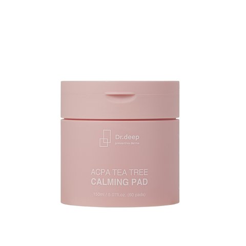 Dr.Deep, Протизапальні, себорегулюючі та ексфоліюючі педи, ACPA Tea Tree Calming PAD, 150ml(60шт)