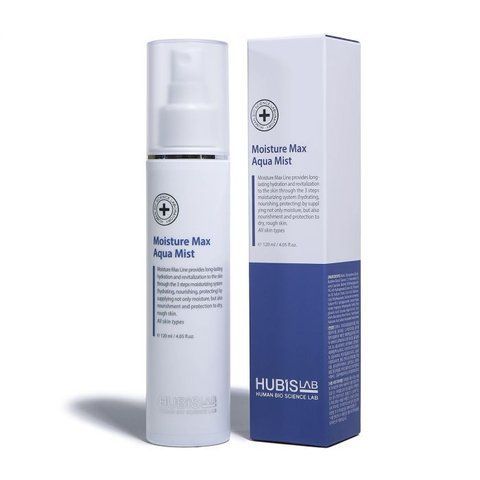 Hubislab, Moisture Max Aqua Mist, Зволожуючий та заспокійливий тонер-спрей , 120ml