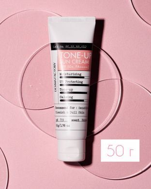 Dermafactory ,сонцезахисний крем для проблемної шкірки,Tone Up Sun Cream, spf 50/РА++++, 50 мл