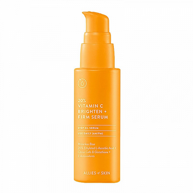 ALLIES OF SKIN 20 % VITAMIN C BRIGHTEN + FIRM SERUM Укрепляющая сыворотка 30 мл