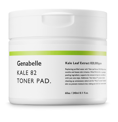 Пади для ексфоліації та зволоження Genabelle Toner Pad Kale 86 240ml