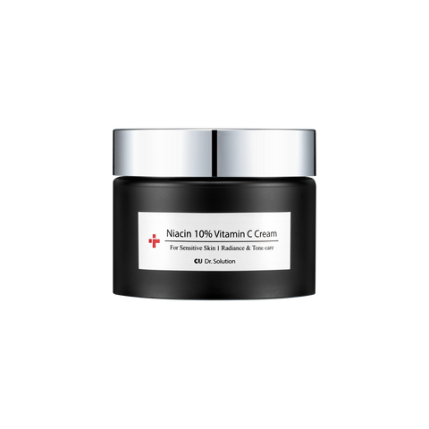 Cu dr.Solution Niacin 10% Vitamin C cream, Осветляющий антиоксидантный крем с ниацинамидом 10% и витамином С, 50 мл