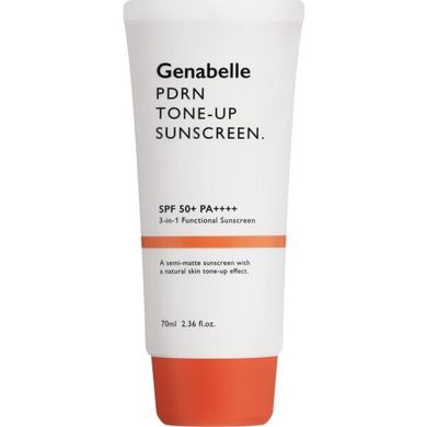 Тонуючий Сонцезахисний Крем Genabelle Tone Up Sunscreen PDRN б фізичні фільтри, 70ml