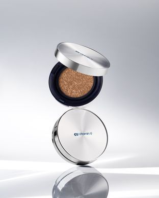 Cu: Vitamin U coverfit cushionpack spf 50+/PA++++, кушон з полінуклеотидами та вітаміном U, 21 тон, 15 г + 15 г (запасний блок)