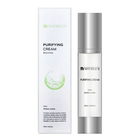 Matrigen, Active Purifuing Cream, Балансуючий та заспокійливий крем з екстрактом листя кипарису, екстрактом хаютунії та центелою азіатською , 50ml