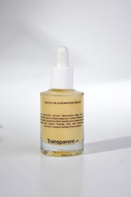 Transparent Lab,  Осветляющая сыворотка против старения GENTLE REJUVENATION SERUM 30 мл.