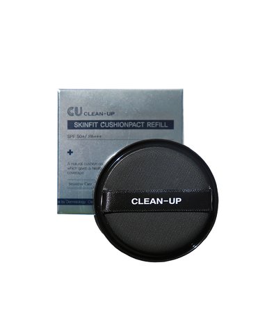 Сменный блок к инновационному кушону (N 21) Clean-Up Skinfit Cushionpact No.23 SPF 50+ PA+++ REFILL, 15 гр