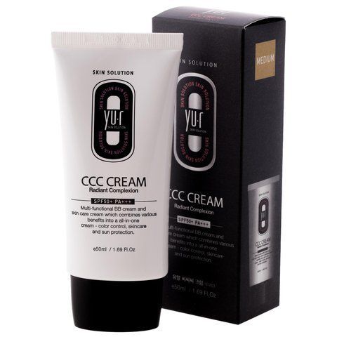 YU.R ССС Cream (Dark)  Коригуючий крем для обличчя (смаглявий беж) YU.R ) SPF50+, 50 мл