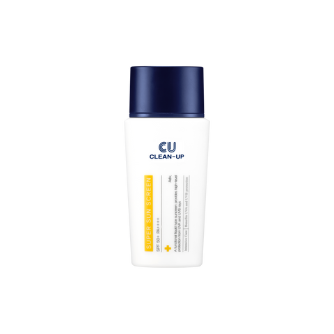 Clean-Up, Super Sun Screen SPF 50+ PA++++ , Солнцезащитный флюид с минеральными и органическими фильтрами, 50 ml