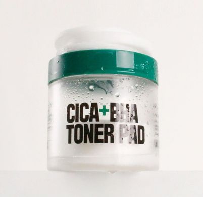 Cica + BHA Toner PAD W.skin laboratory , педи для очищення обличчя, 70 педів і  155 мл