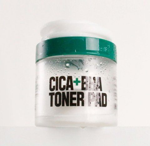 Cica + BHA Toner PAD W.skin laboratory , педи для очищення обличчя, 70 педів і  155 мл