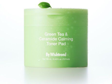 BY WISHTREND Green Tea & Ceramide Calming Toner Pad, Успокаивающие охлаждающие тонер-пады  70 шт
