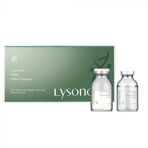 Lysonome, PDRN Define Complex Поликомпонентная сыворотка для активного лифтинга, питания и осветления кожи с PDRN, гидрализированным коллагеном, пептидами и глутатионом для домашнего и профессионального использования (300mgх2шт, 20mlх2шт)